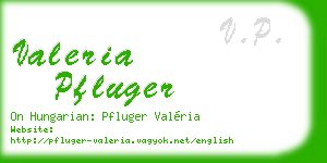 valeria pfluger business card